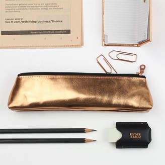 Undercover Metallic Leather Pencil Case