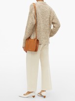 Thumbnail for your product : Jil Sander Cropped Wool-blend Sweater - Beige White