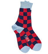 Thumbnail for your product : Thomas Pink Gingham Socks