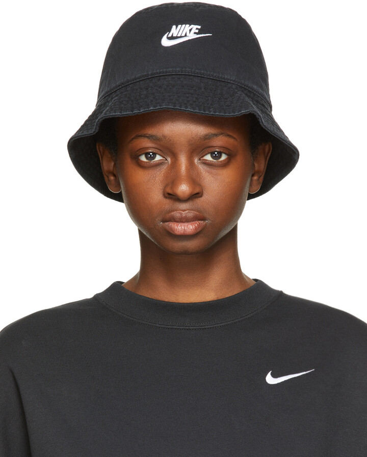 Nike Black Sportswear Bucket Hat - ShopStyle