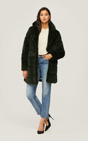 Thumbnail for your product : Soia & Kyo JOAN above-knee-length faux fur coat with notch collar