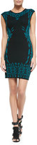 Thumbnail for your product : Rebecca Minkoff Gretta Jacquard Cap-Sleeve Dress