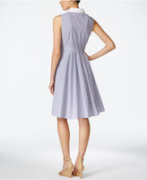 Thumbnail for your product : Jessica Howard Sleeveless Striped Shirtdress
