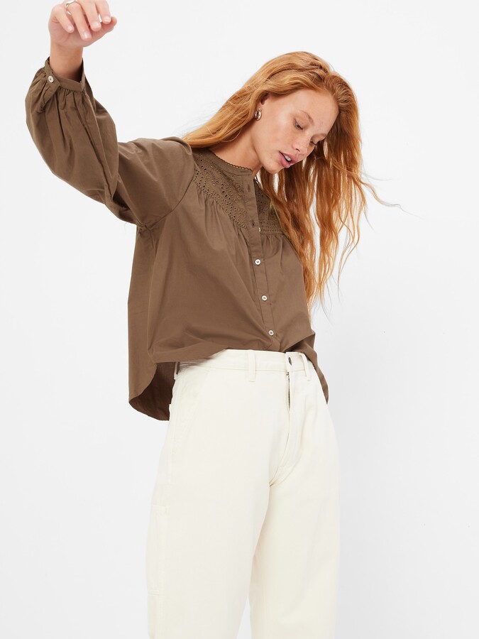Brown Women's Tops | Shop The Largest Collection | ShopStyle