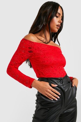 Red Lace Bodysuit | Shop The Largest Collection | ShopStyle UK