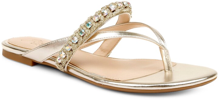 badgley mischka bali jelly flip flop