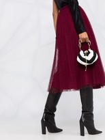 Thumbnail for your product : RED Valentino Polka Dot Tulle Overlay Skirt