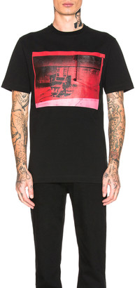 Calvin Klein Electric Chair Tee in Black & American Beauty & Rapture Rose |  FWRD - ShopStyle T-shirts
