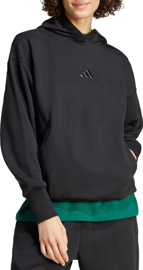 adidas Women's ALL SZN Fleece Loose Hoodie, XS, Black