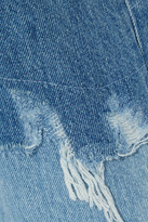 Thumbnail for your product : R 13 Distressed Mid-rise Straight-leg Jeans