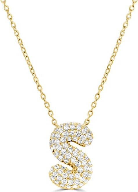 Sabrina Designs 14K 0.49 Ct. Tw. Diamond Initial Necklace