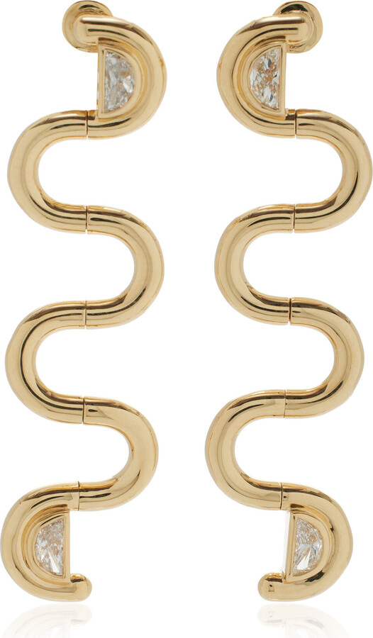 State Property Edessa 18K Yellow Gold Diamond Earrings