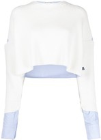 Thumbnail for your product : Alexander Wang Cut-Detail Cropped Jumper