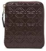 Thumbnail for your product : Comme des Garcons Star Embossed Zip Fold Wallet in Brown