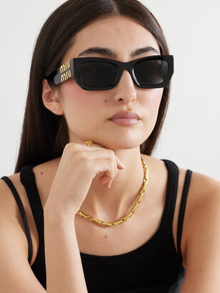 Miu Miu Eyewear Eyewear - Glimpse Rectangular-frame Acetate