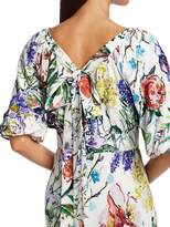 Thumbnail for your product : Lela Rose Wild Flower Georgette A-Line Maxi Dress