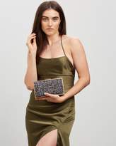 Thumbnail for your product : Olga Berg Ilanna Crushed Crystal Box Clutch