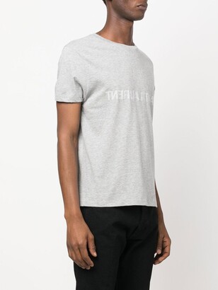Saint Laurent reverse logo-print organic cotton T-shirt