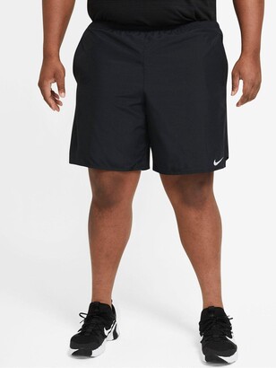 nike running challenger 7 inch shorts in black