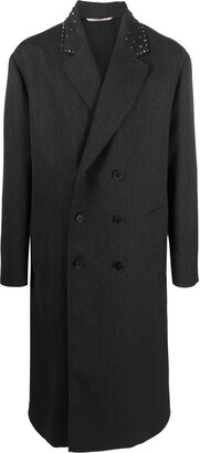 Valentino Garavani Rockstud-embellished double-breasted coat