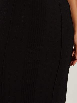 Alexander McQueen Panelled Pencil Skirt - Womens - Black
