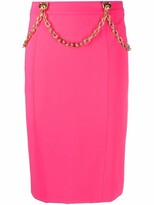 Thumbnail for your product : Moschino Chain-Link Trim Skirt