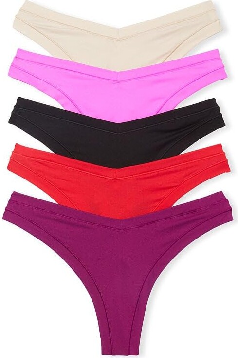 LEVAO 10 Pack Seamless Underwear for Women-No Show Cheeky Bikini  Panties-Breathable Silk Touch Briefs-No Panty Line Underwear