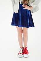 Thumbnail for your product : Forever 21 Girls Velveteen Skater Skirt (Kids)