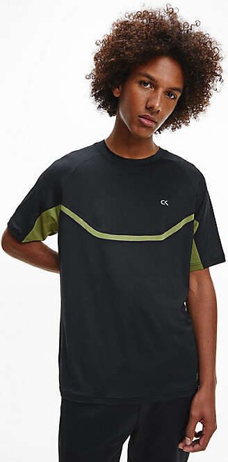Calvin Klein Recycled Polyester Gym T-shirt Black - Men - S - ShopStyle
