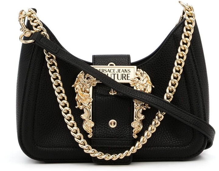 Versace Jeans Couture Couture I logo-buckle shoulder bag - ShopStyle