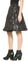 Thumbnail for your product : Kokon To Zai Embroidery Patchwork Pleated Skirt