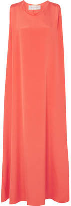 Valentino Silk Maxi Dress - Coral