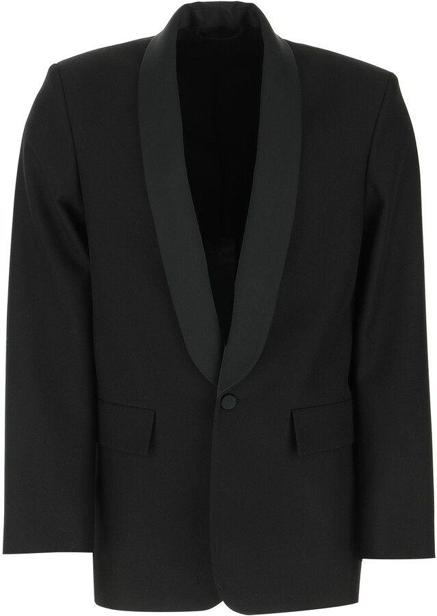 Balenciaga Seamless Wool Tuxedo Jacket - ShopStyle Suits