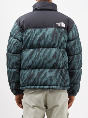 The North Face 1996 Nuptse Printed Quilted Down Coat - Green