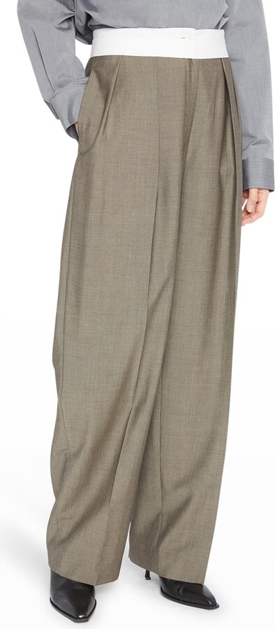 Wide Leg Wool Pants | Shop The Largest Collection | ShopStyle