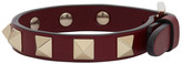 Thumbnail for your product : Valentino Burgundy Garavani Rockstud Bracelet