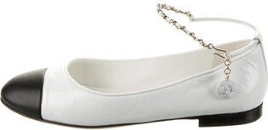 Chanel Denim Ballet Flats Blue 36.5 Shoes Us 6.5 Auction