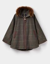 Thumbnail for your product : Joules Contessa Tweed Cape in Heather Check