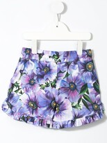 Thumbnail for your product : Dolce & Gabbana Children Anemone Print Shorts