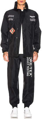 Off-White GORETEX 3/4 Zip Jacket in Black & White | FWRD