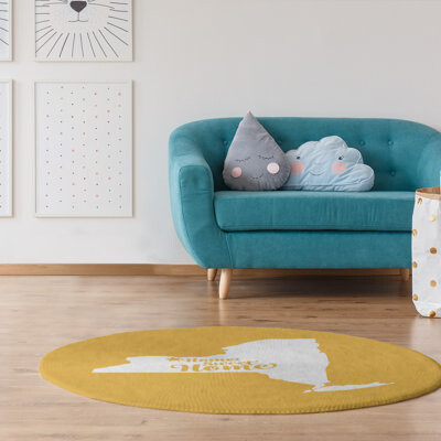 East Urban Home Home Sweet Rochester Poly Chenille Rug