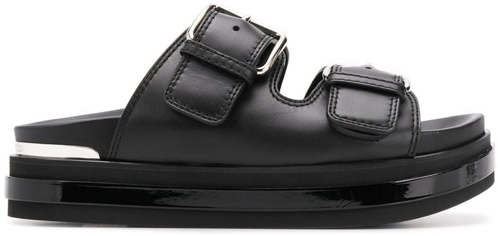 alexander mcqueen buckle sandals