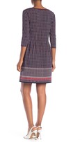 Thumbnail for your product : Max Studio 3/4 Sleeve Fit & Flare Dress