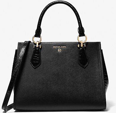 Michael Kors Karlie leather satchel bag - ShopStyle