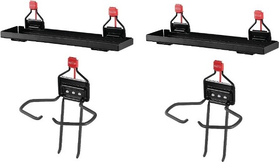 Rubbermaid Shed Storage 50 Pound Capacity 34 inch Tool and Sports Rack (5 Pack)