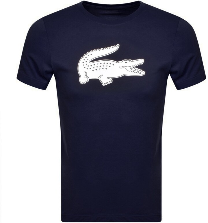 Lacoste Sport Crew Neck T Shirt Navy ShopStyle