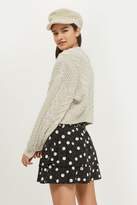 Thumbnail for your product : Topshop Blouson cropped cable sweater