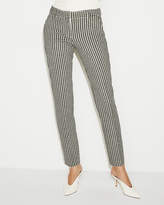 Thumbnail for your product : Express Mid Rise Gingham Columnist Ankle Pant