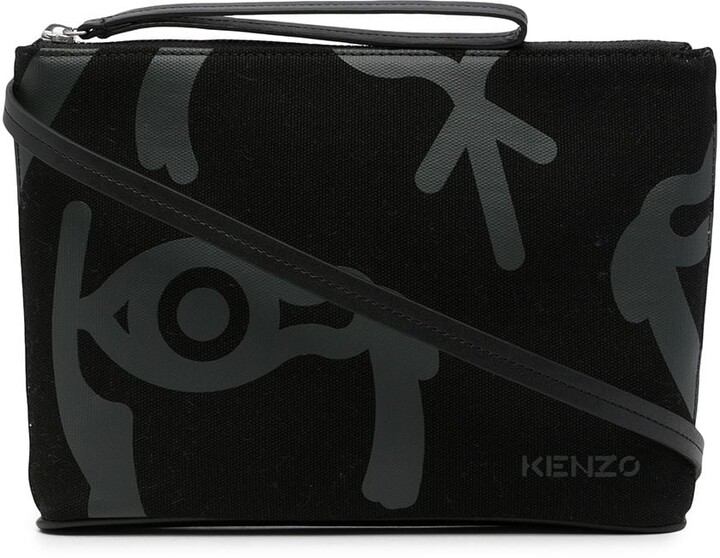 Kenzo Graphic Print Clutch - ShopStyle