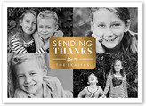 Thumbnail for your product : Shutterfly Sending Thanks Thank You Card, Pearl Shimmer Cardstock, Square